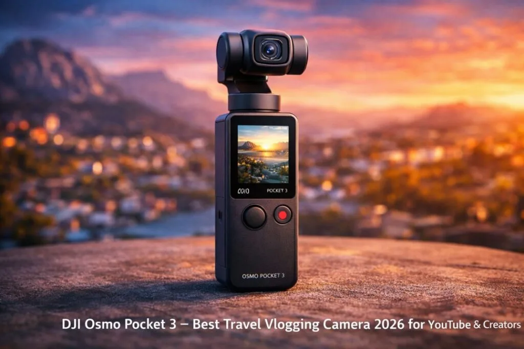 DJI Osmo Pocket 3 compact travel camera with built-in gimbal