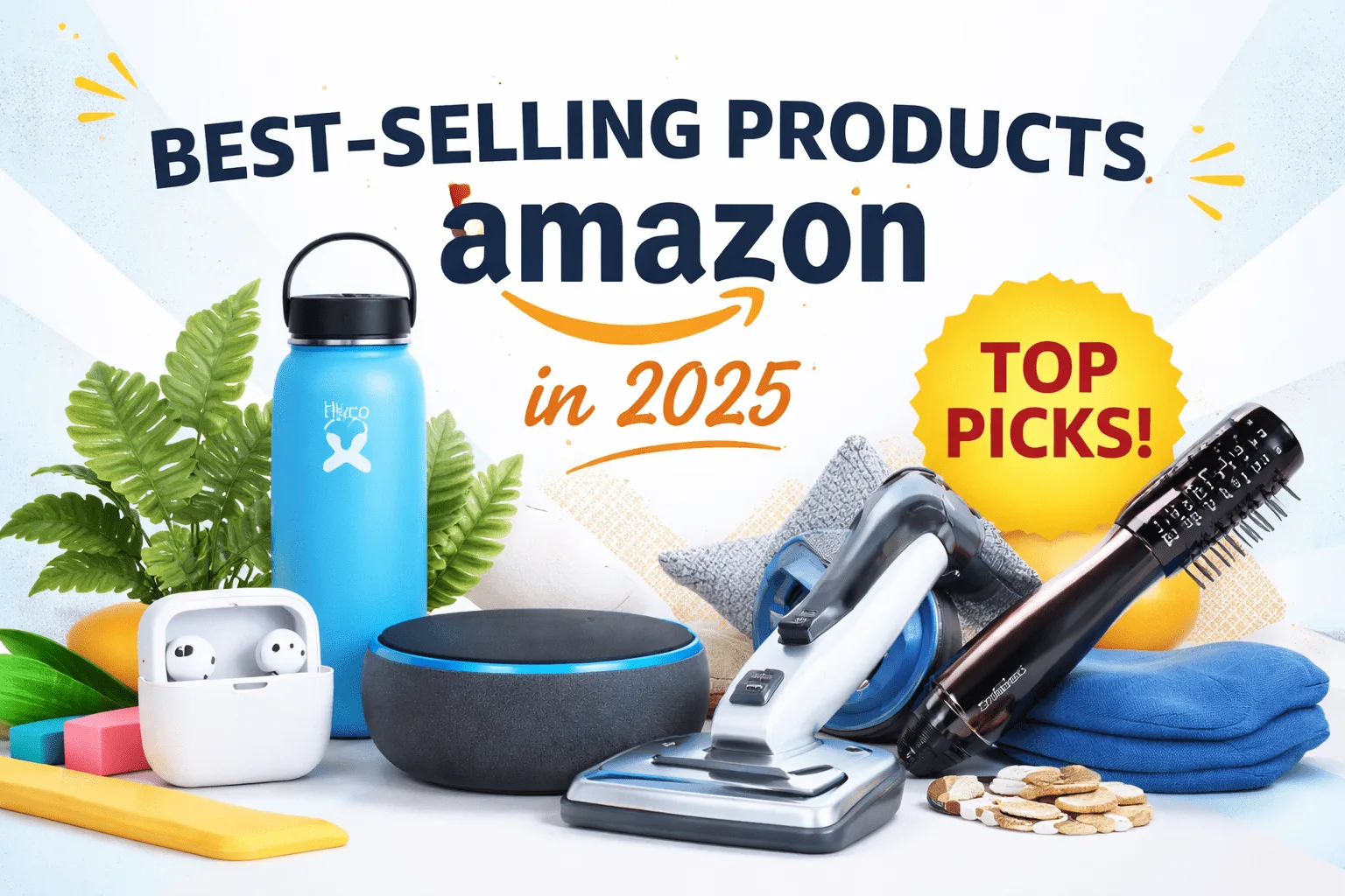 Best-selling products on Amazon in the USA in 2025 featuring top-rated everyday items